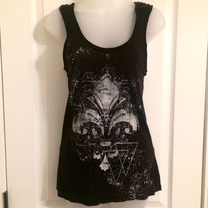 Rock & Republic Fleur De Lis Tank